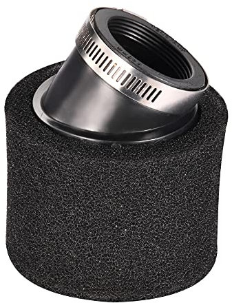 GOOFIT 45mm Luftfilter Universal Doppelschaum Schwammreiniger schwarzer Abschrägungswinkel Mund Ersatz für 50cc 70cc 90cc 110cc 125cc Dirtbike Motorrad GO Kart ATV Quad Scooter