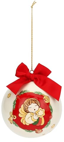 THUN, Weihnachtskugel Special Edition Porzellan Christbaumschmuck Baumschmuck Geschenkidee Ø 10 cm