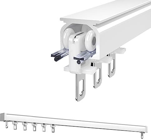 LIYI929GP Rail De Plafond en Aluminium pour Rideaux, Ensemble De Rail De Rideau De Plafond, Tringle À Rideau De Séparation Kit De Système De Tringle, Plafond Ou Au Mur, Tringles De Rideau De Douche