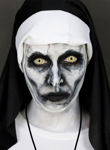 Hochwertiges Halloween Make-up Set - Valak Nonne - Verkleidung Schminke - Karneval & Motto-Party
