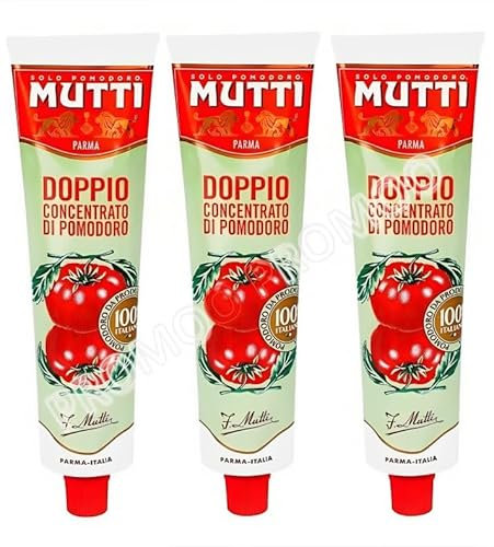 Mutti - Concentré de tomate double 130 g x 3 unités - Pack Promoo