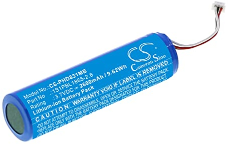 2600mAh / 9.62Wh Ersatzakku kompatibel mit Philips Avent SCD831, Avent SCD831/26, Avent SCD833, Avent SCD833/26, Avent SCD835, Avent SCD835/26, 1S1PBL1865-2.6