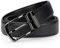 IGOLUMON Gürtel Herren Leder 30mm Breit Ledergürtel Herren Verstellbare Anti-kratzer Schnalle mit Geschenkbox Business Freizeit Men Belt 115cm Schwarz