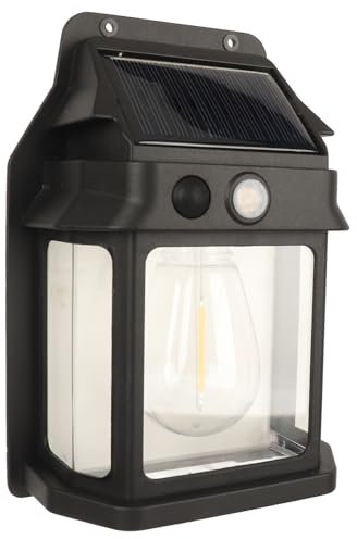 Solar Outdoor Wall Light with Motion Sensor - , Easy Installation for Patio Fence Yard - Wide Angle Sensing, Eye Protection