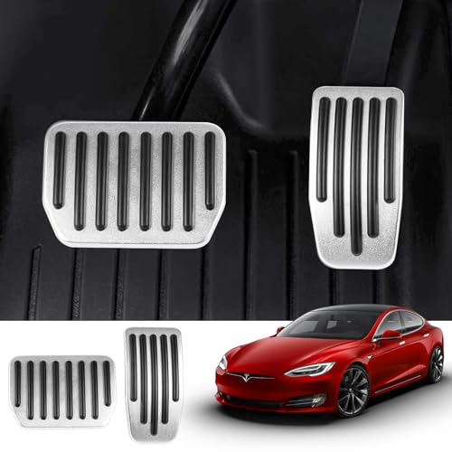 Perfomance Pedale, Anti-Rutsch Fuß Pedalauflagen, Perfomance Pedale für Tesla Model 3 und Model Y 2020-2023 ff Antirutsch Gas- und Bremspedalabdeckung