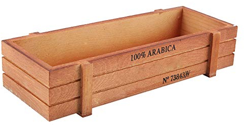 Liuyoyo Flower Pot Box Succulent Pot Box Rectangle Succulent Box Vintage Wood Flower Planter Succulent Pot Rectangle Box for Home Desktop Storage Tray
