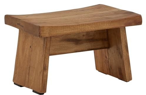 IDIMEX Hocker FLORESTA, Mahagoni Hocker, Mahagoni - Natürliches Design, vielseitig als Blumen-, Deko- oder Badhocker einsetzbar. Gefertigt aus robustem Mahagoni, sorgt für Gemütlichkeit.