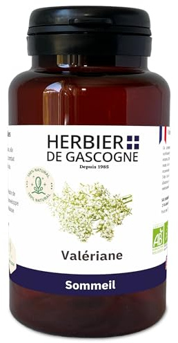 Valériane BIO | 200 gélules | Sommeil & Relaxation | 280 mg dosage 100% naturel sans additif et non comprimé | L'HERBIER DE GASCOGNE | Herboriste depuis 1985