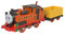 Mattel Thomas & Friends, batteriebetriebene Spielzeuglok, Klassische, batteriebetriebene Nia-Lok und Frachtwaggon, Fantasiespielzeug für Kinder im Kindergartenalter, JGF97