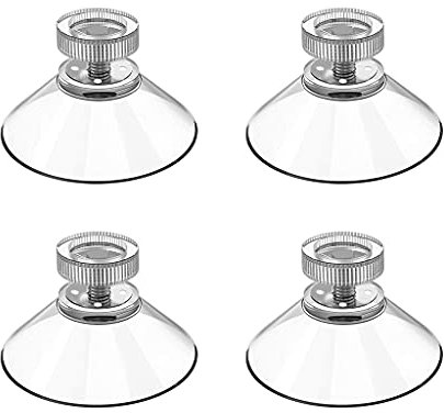 Btgghytr 4/10 x transparente Saugnapf-Saugnapf-Haken, Ersatz für Glas-Tischplatten, Aufbewahrungswerkzeuge