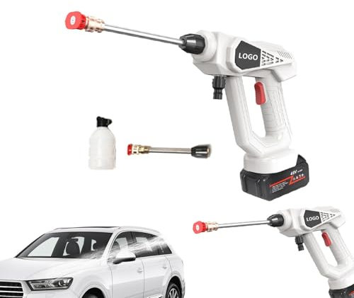 Idropulitrice portatile - Lavatrice senza fili ad alta pressione | Idropulitrice ricaricabile per uso domestico, multiuso con 3 modalità di spruzzo, pulizia pavimenti, lavaggio auto e giardino
