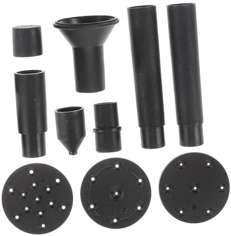 BESPORTBLE Accesorios Fuente Solar Para Estanques 11 Boquillas PláStico Negro Para JardíN Y Fuentes InstalacióN RáPida Y Sin Electricidad