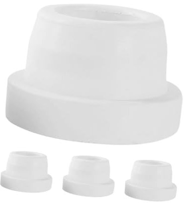 Garneck 4Pcs Rubber Inground Pool Ladder Bumpers Durable Inside Plug Caps for Tubing Easy Install Pool Ladder Protection Bumpers for Swimming Pool Liner Maintenance