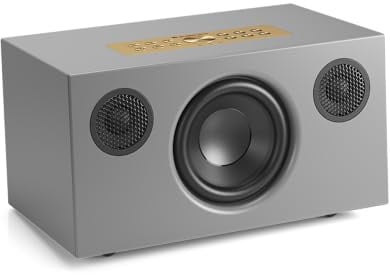 Audio Pro C5 MkII W Wireless Multiroom Speaker 40 W Class-D Amplifier, AirPlay 2, Google Cast, Spotify Connect, Bluetooth 4.2, Subwoofer Out (Grey) | Compact WiFi speaker with AirPlay 2, Chromecast, Spotify Connect, deep bass, and multiroom audio for home listening