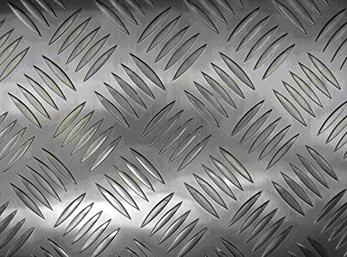 JD Multi Metals - Aluminium Checker Plate 5Bar Tread Plate 2mm Thick - Various Sizes, Aluminium, 400mm x 400mm