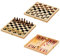 Toyrific 3 in 1 Brettspiel aus Holz, Schach Dame Backgammon Familienspiele