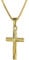 trendor Kreuz für Kinder Gold 333/8 Karat 18 mm + goldplattierte Kette 08508-42 42 cm