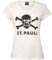 FC St. Pauli Damen T-Shirt Totenkopf Bio-Baumwolle Fairtrade (S)