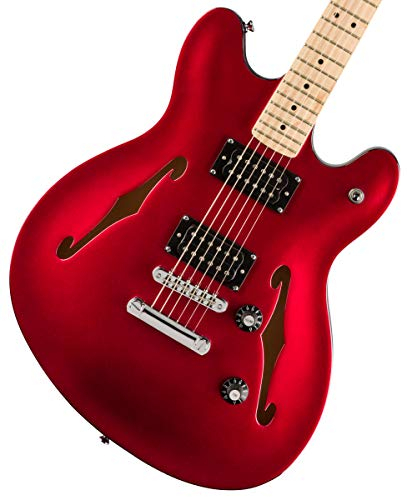 Squier by Fender Affinity Series Starcaster®, Griffbrett aus Ahorn, Candy Apple Red, Inklusive kostenloser virtueller Kurse auf Fender Play