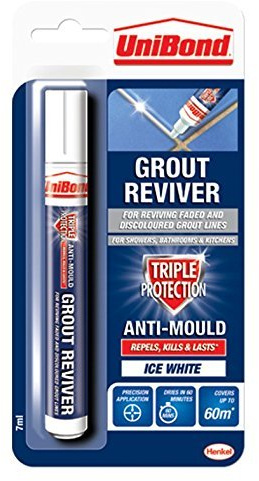 2XGrout Reviver Pen/Anti-Mould Grout Pen for Bathroom, Kitchen, Shower and Floor Tiles / 1 x 7ml[Energy Class A]
