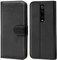 Verco kompatibel mit Xiaomi Mi 9T Hülle, Handyhülle für Mi 9T Tasche PU Leder Flip Case Brieftasche - Schwarz