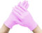 LYZJDP Guanti usa e getta in nitrile rosa esperimenti per uso domestico pulito elettronico, usa e getta, in nitrile, M, rosa, 100