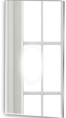 Frameless Rectangle Mirror Stick on Hallway Mirror No DIY Complete Kit