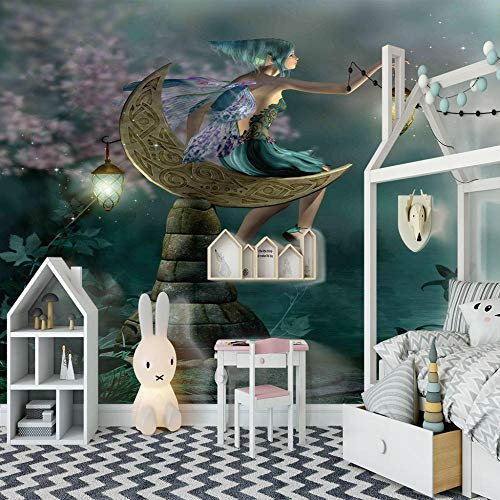 ZLLPRETTY Fototapete Tapeten 3D 150X100cm Cartoon Fee Elfenmädchen Tapete Fototapeten Xxl Tapeten Vliestapete Wandtapete Moderne Wandbild Wand Schlafzimmer Büro Flur