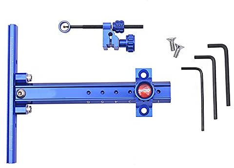 CENPEK Curved Bow Sight Zubehr T-Form Aluminiumlegierung Bogenschieen Zielvisier Werkzeuge für die Jagd Bogenschieen