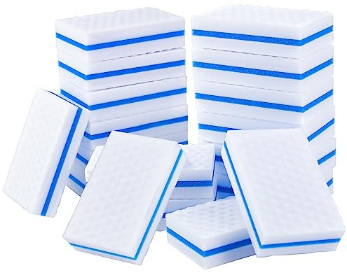 M. Neat Esponja de melamina, Paquete de 20 Unidades, Extra Grande, Gruesa, Larga duración, 2 Veces de Densidad, Esponja mágica Premium, Almohadillas de Limpieza de Espuma multisuperficie