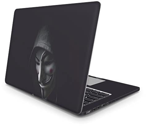 Sticker Master Anonymous Schutz-Vinyl-Aufkleber (Logoschnitt) Ganzkörper-Haut für Apple MacBook Pro Mac Air 11 12 13 15 16 17 21 27 Zoll Laptop MacBook Pro 14 2021 A2442
