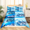 Loussiesd Delfin Bettwäsche 155x220cm Mädchen & Jungen Kinderbettwäsche Meerestiere Fische Ozean Meerwasser blau Bettbezug Set mit 1 Kissenbezug 80x80 für Teenager Frau Sommer Bettwäscheset