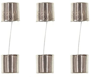HUABAN 25 Stück F5AL250V 5A 5 Amp 250V 5 * 20mm Flinke Glassicherung