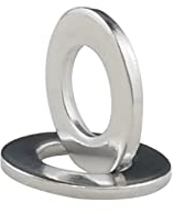 M6 Flache Unterlegscheiben, Fajoeda 50 Stück M6 Edelstahl A2 V2A 304 Unterlegscheibe für Schrauben, Muttern, Gewindestange, M6 x12mm x1.5mm