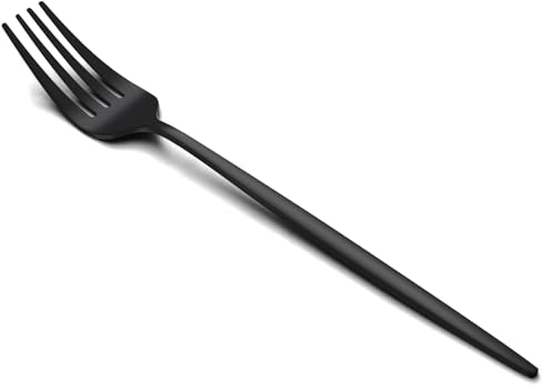 Pleafind Gabeln 24 Stück, 8,46(21,5 cm) Schwarz Gabel, Edelstahl Gabel Set, Tafelgabeln, Besteck Gabeln, Essgabeln, Geeignet für Haushalte, Restaurants, Hotel, Hochzeit, Party, Spülmaschinenfest,