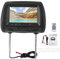 Car Seat Back MP5, Rear Seat Display Headrest Monitor Multimedia Player MP5 Headrest LCD Display 7in Support USB Amplifier
