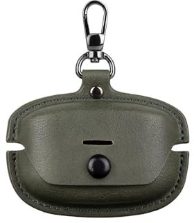 Leather Eaubuds Case Cover for Sony WF-1000XM5 Wireless Earbuds Protector Anti-Scratch Anti-Fall Protective Cover for WF-1000XM5 Case 2023 Earphone Accessories (green)