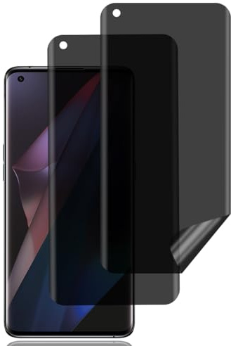 BCHKLAI Protector Pantalla Privacidad para OPPO Find X3 Pro [2 Piezas] | Antiespia Película TPU Flexible, Protector Pantalla, Anti-Rasguños, Sin Burbujas, Anti-Espía para OPPO Find X3 Pro 5G