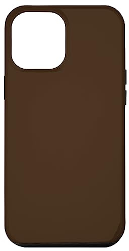 Case, Dark Brown Phone Cover For Phone, Plain Brown Phone Case for iPhone 12 Pro Max