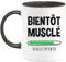 quotedazur - Mug Humour Bientôt Musclé Veuillez Patienter - Tasse Cadeau Humour Adolescent Musculation - Noir/Céramique