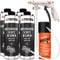 TECPO Unterbodenschutz Bitumen, 4 Liter + Sprühpistole + Roststopp Grundierung