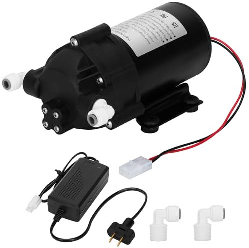 Kit de bomba de refuerzo 6800 para sistema de filtro de agua de ósmosis inversa de ósmosis inversa de hasta 100 GPD estándar o colector, incluye bomba, interruptor de presión PSW-240, transformador,