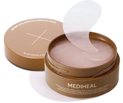 Kollagen Retinol Unteraugen Augenpflaster Koreanische Hydrogel Augenpflaster mit 95% Retinol und 5 Mikrokollagen - Nutritive und nicht reizende Augengelmaske inkl