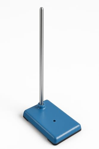 Labsales Basic Retort Stand, Rod Stand With Rectangular Base 200mm Length x 125mm Width & 570mm Rod Height, for Laboratory Equipment, Glassware, Chemistry Test Tubes, flasks & Lab Beakers