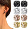 XPEX 4 Paar Magnetohrringe Magnetische Ohrringe Herren Magnetic Earrings For Men Magnetische Ohrringe Damen Ohrringe Magnetisch Damen Ohrringe Magnet Ohrringe Herren Magnetische Ohrringe 6 Mm