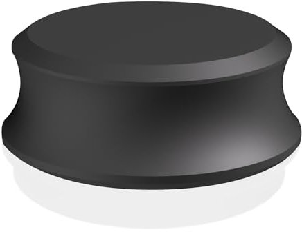 HiFi Universal LP Plattenstabilisator mit schützendem Soft Pad, 280g Leichtgewicht, Aluminium Plattenspieler Stabilisator Clip, passt unter die Staubschutzhaube des Plattenspielers (Mattschwarz)