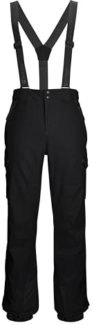 killtec Herren Skihose/Funktionshose mit abnehmbaren Trägern, Kantenschutz, Schneefang und Beinventilation Ksw 83 Mn Ski Pnts