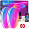 Cozylady 30M (2 Rollen 15M) RGB Neon LED Strip, Flexible Streifen Mit starkem Doppelklebeband ausstatten,24V LED Leuchtseile mit App/Fernbedienung anwendbar auf Schlafzimmer,Raum & Außendekoration.