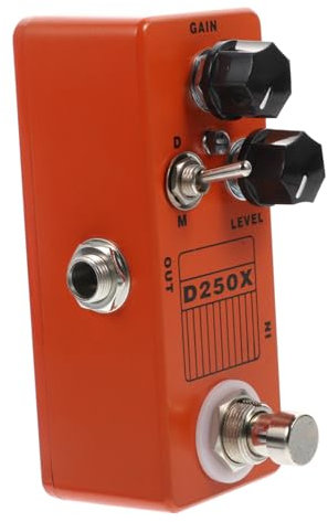 CIMAXIC Professional Guitar Effects Pedal Overspeed Preamplifier Mini Full Metal Shell Orange