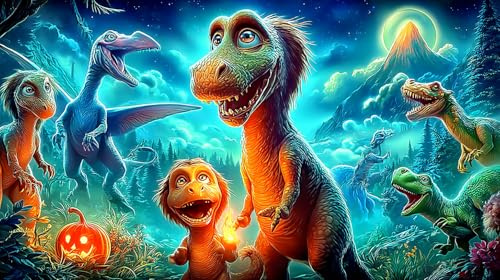 Dinosaurier Puzzles 1000 Teile Schwer Spielzeug Pädagogisches Spiel Impossible Herausforderung Spielzeug für Erwachsene und Kinder ab 14 Jahren 38x52cm/1000pcs